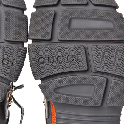 Gucci X SEGA Mesh Canvas Calfskin Womens Flashtrek Sneakers White Box Pink Ardesia Loess 9 of 10