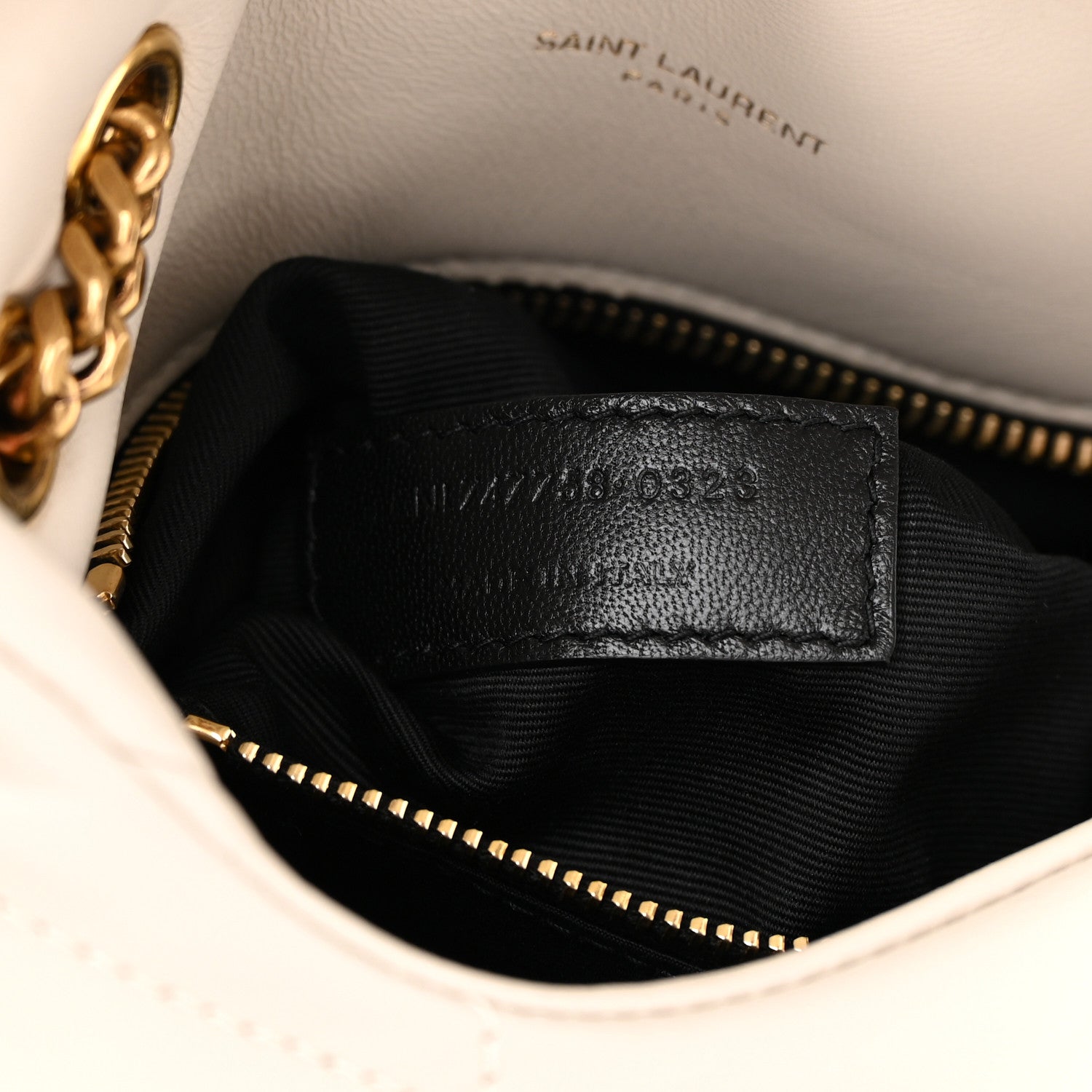 Saint Laurent Lambskin Quilted Toy Loulou Puffer Monogram Chain Satchel Crema Soft 7 of 12
