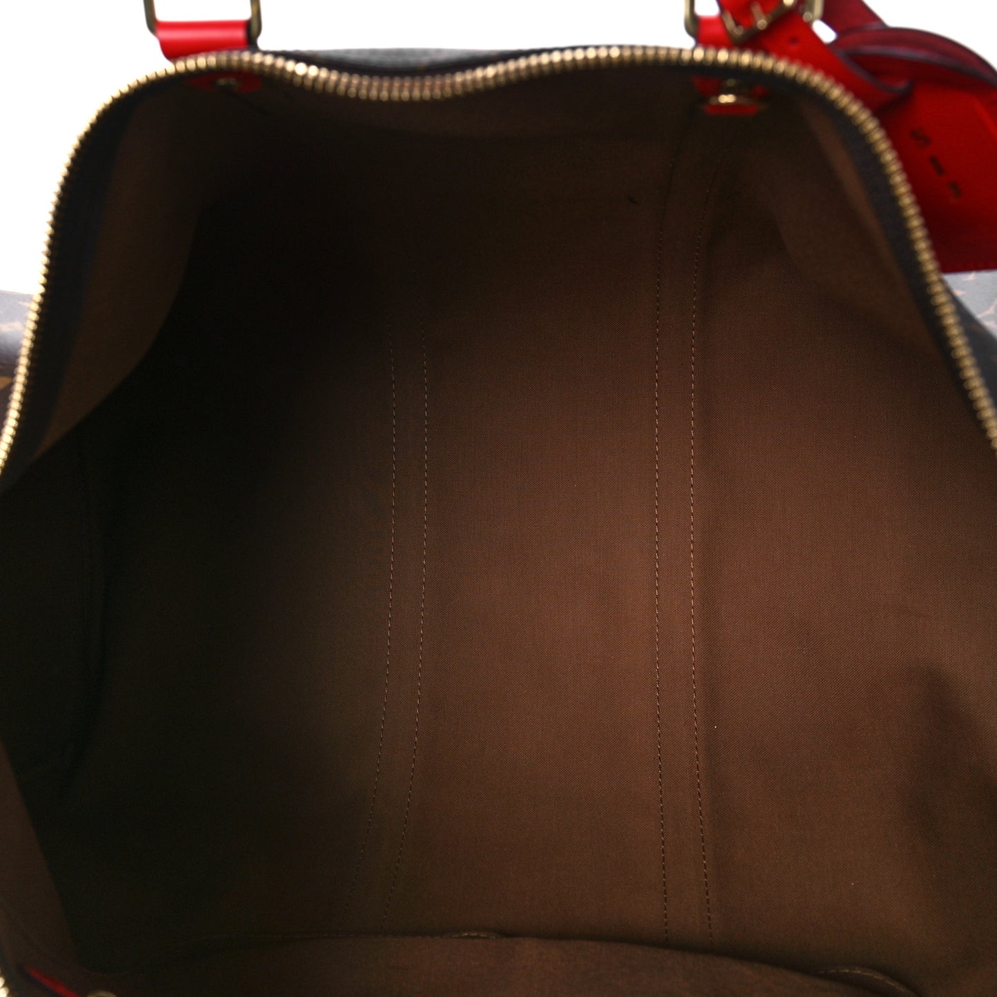 Calfskin Monogram Keepall Bandouliere 50 Coquelicot