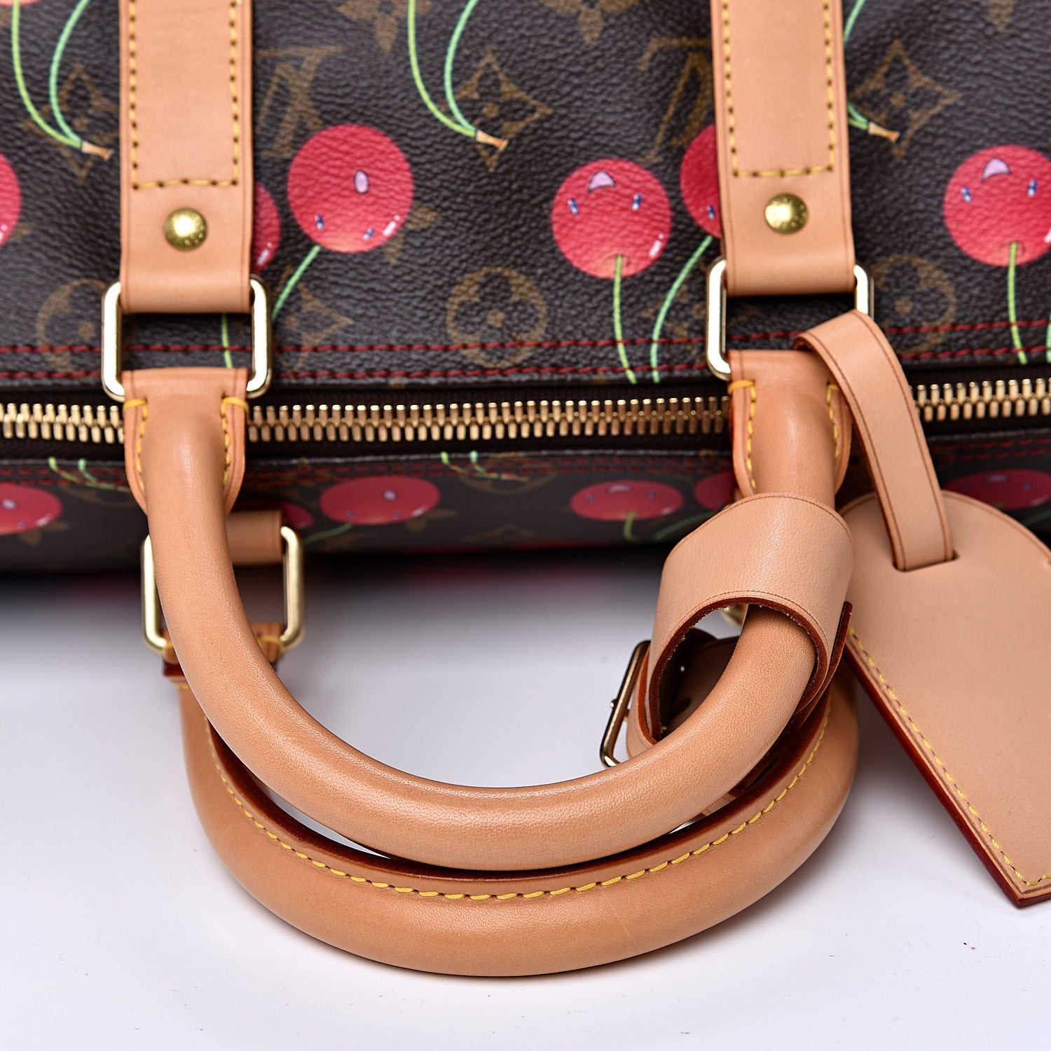 Louis Vuitton Monogram Cerises Keepall 45 9 of 10