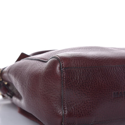 Mulberry Natural Leather Mini Cara Delevingne Convertible Satchel Oxblood 10 of 12