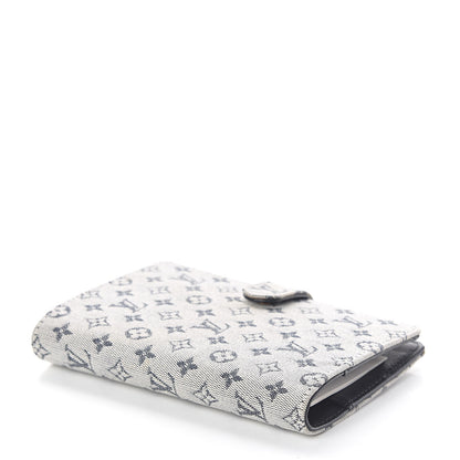 Louis Vuitton Mini Lin Small Ring Agenda Cover Blue 4 of 7