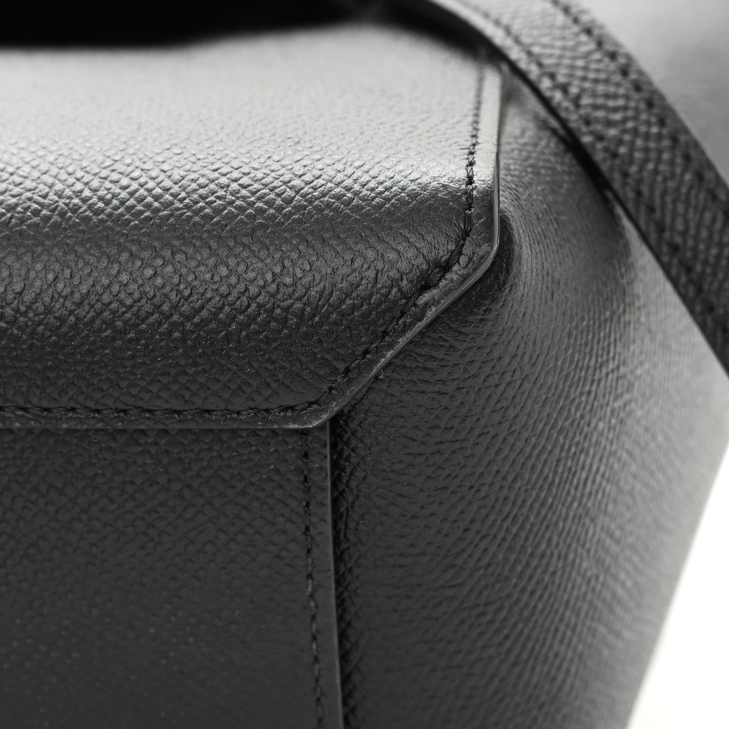 Grained Calfskin Nano Belt Bag Black