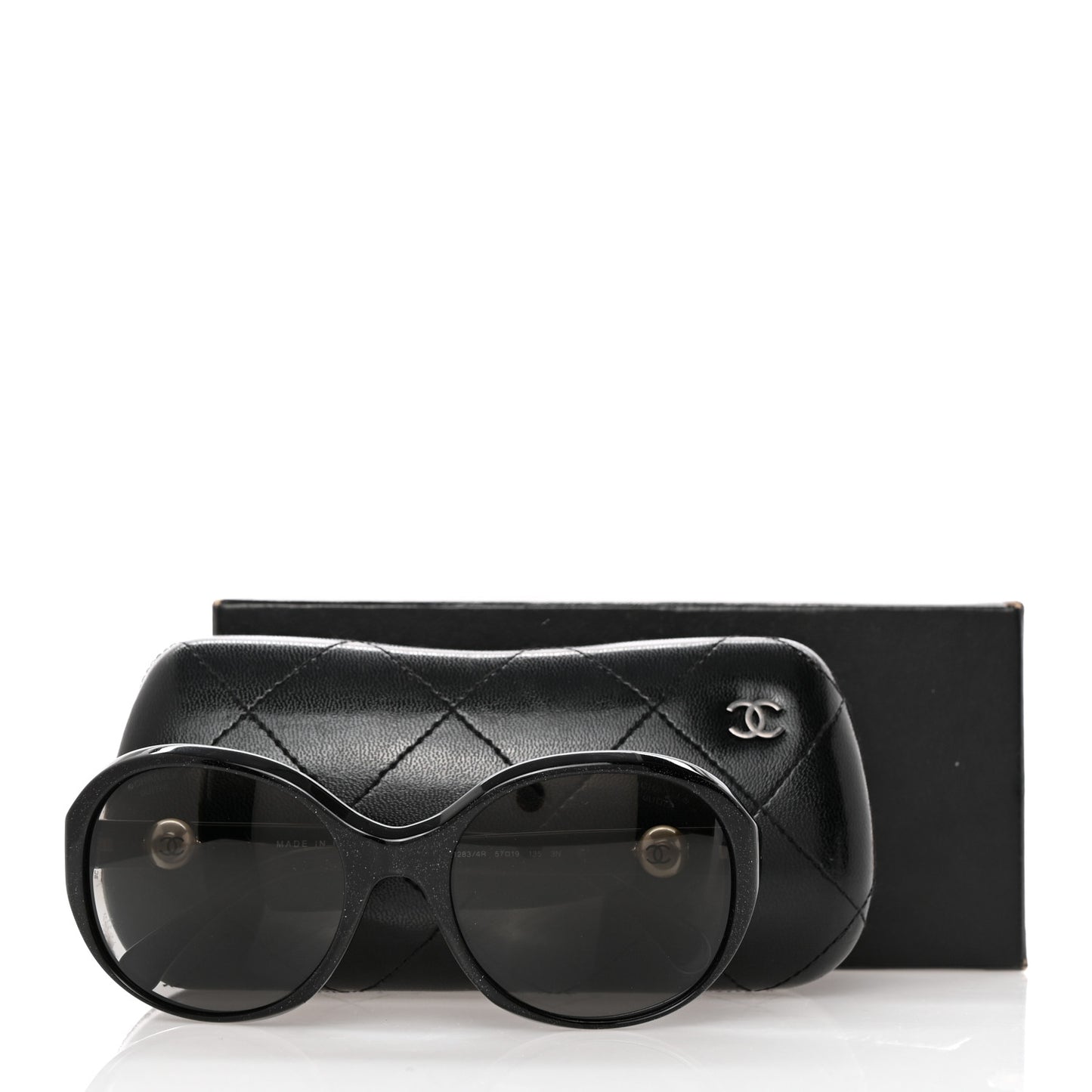 Glitter Acetate CC Pearl Sunglasses 5211-H Black