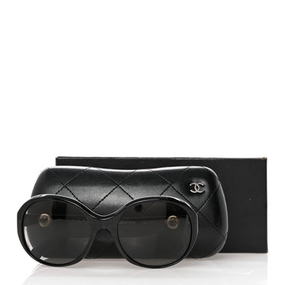 Chanel Glitter Acetate CC Pearl Sunglasses 5211-H Black 8 of 8