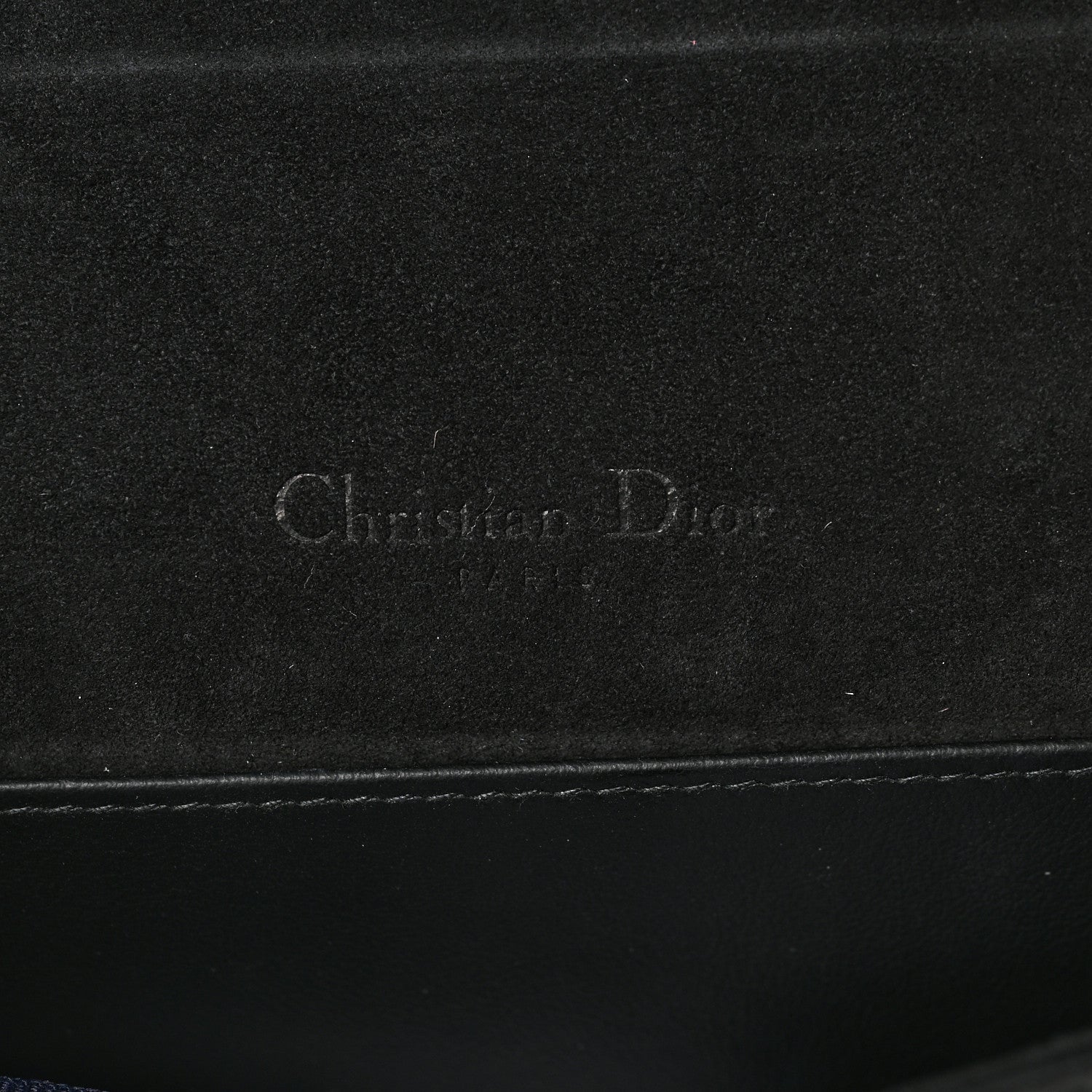 Christian Dior Calfskin Tie Dye Wallet On Chain Blue 6 of 12