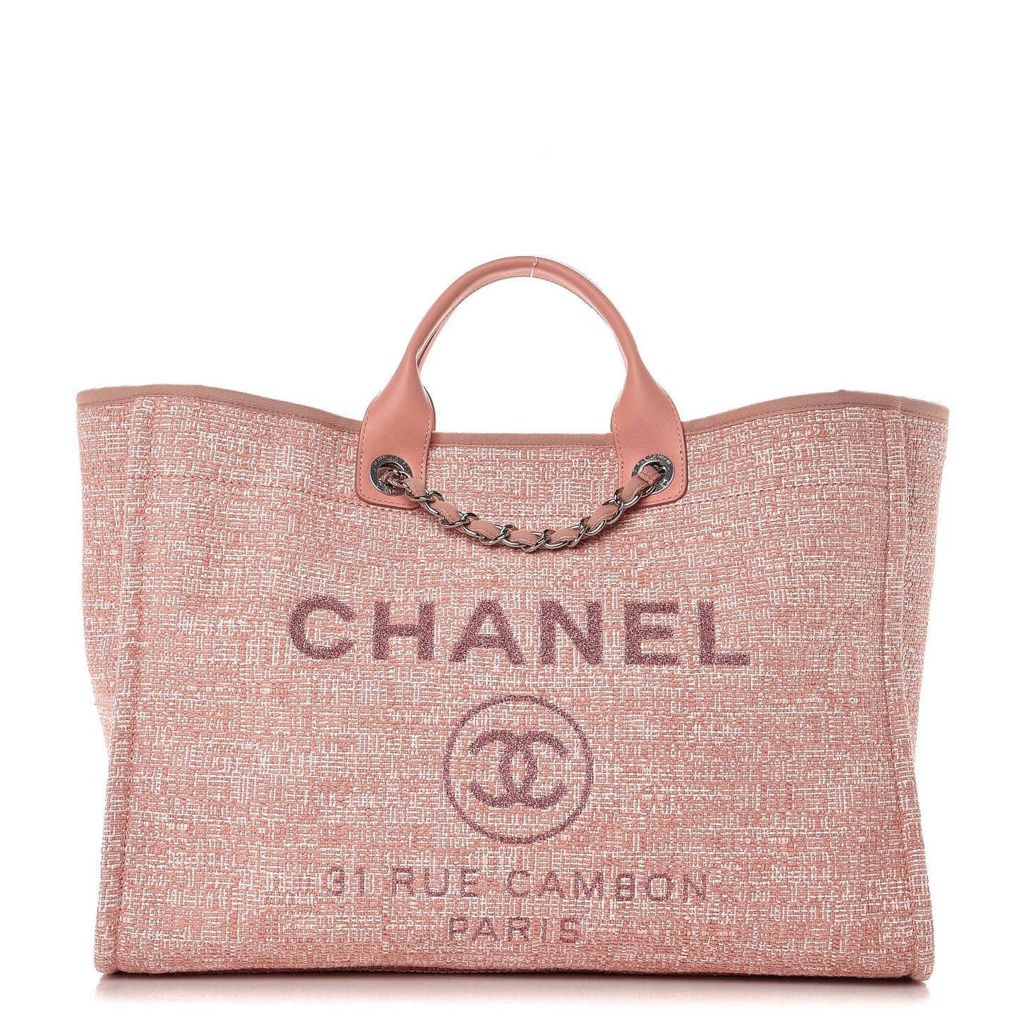 Canvas Large Deauville Tote Pink