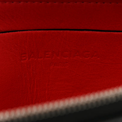 Balenciaga Shiny Day Calfskin M Triangle Pouch Black 6 of 6