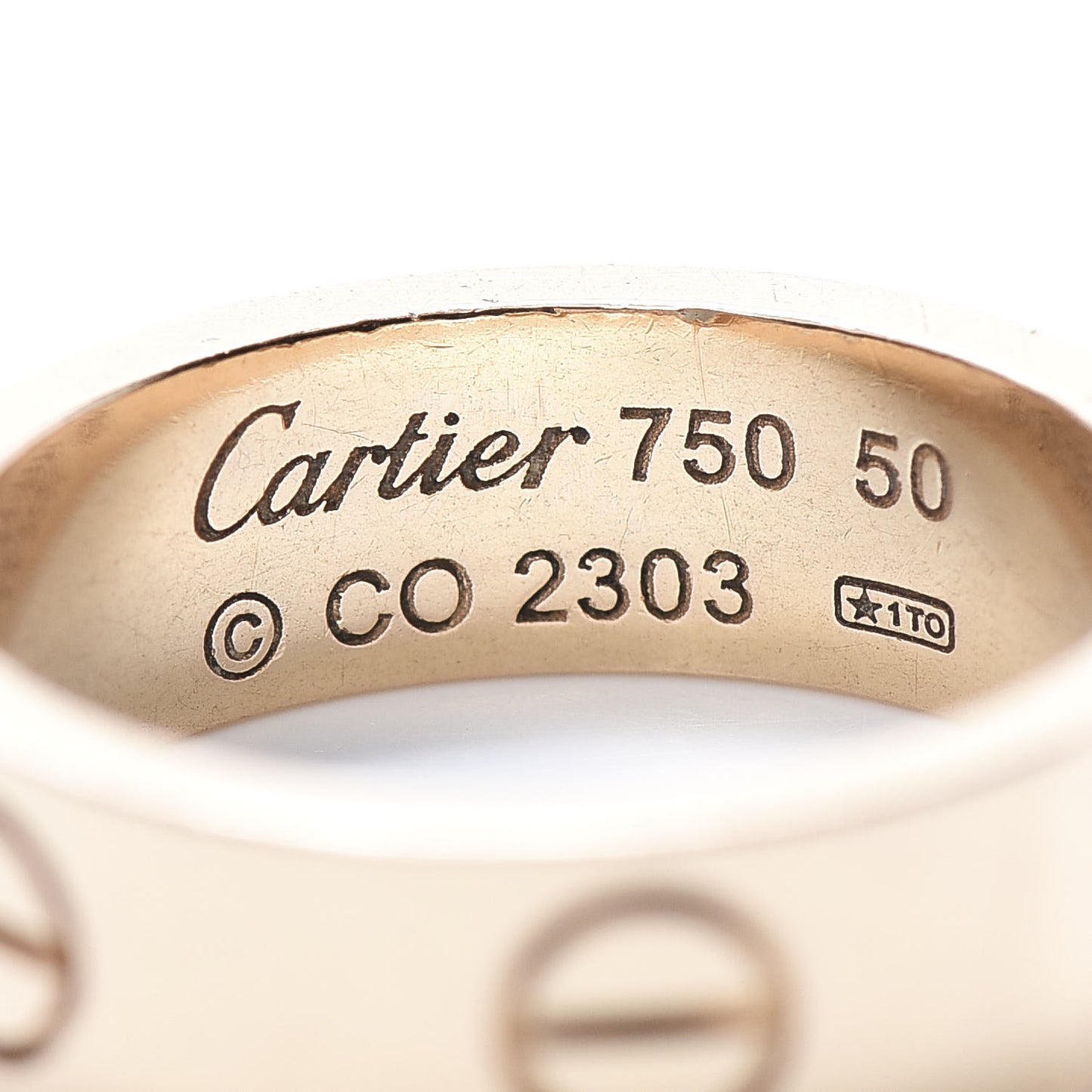 18K Pink Gold 5.5mm LOVE Ring 50 5.25