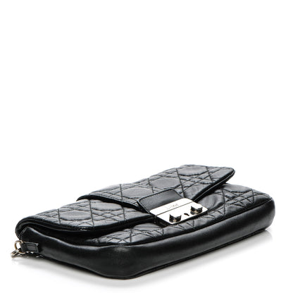 Christian Dior Lambskin Cannage New Lock Pouch Black 4 of 6