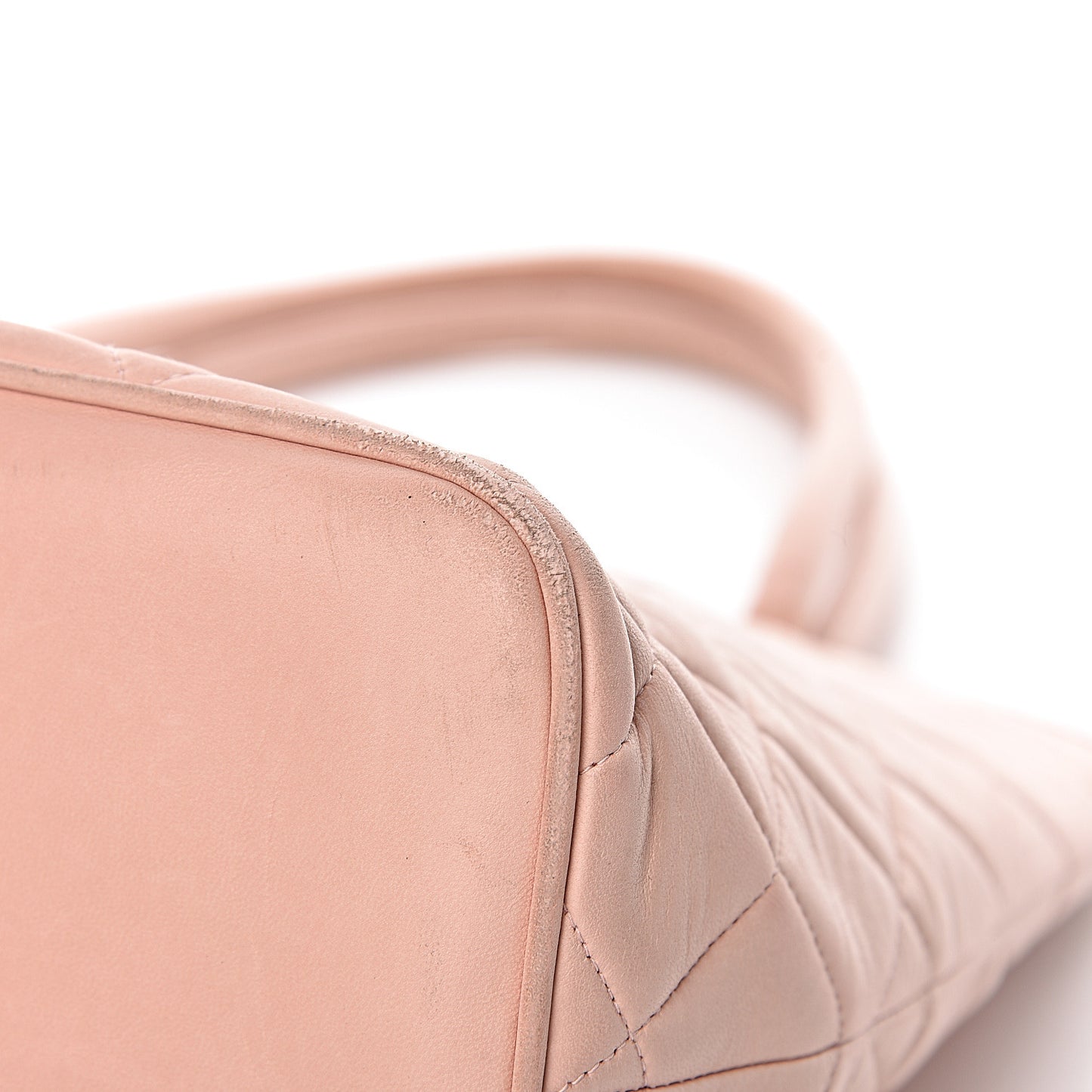 Lambskin Quilted Medallion Tote Pink