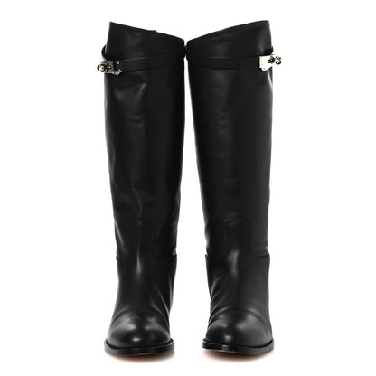 Hermes Box Kelly Jumping Boots 38.5 Black 3 of 11