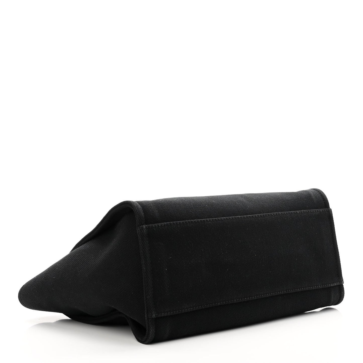 Canvas Pearl Medium Deauville Tote Black