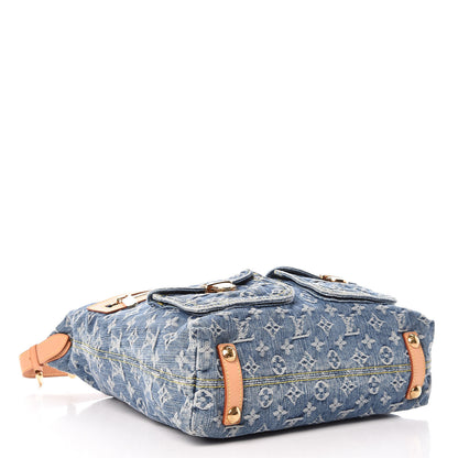 Louis Vuitton Denim Baggy GM Blue 4 of 9