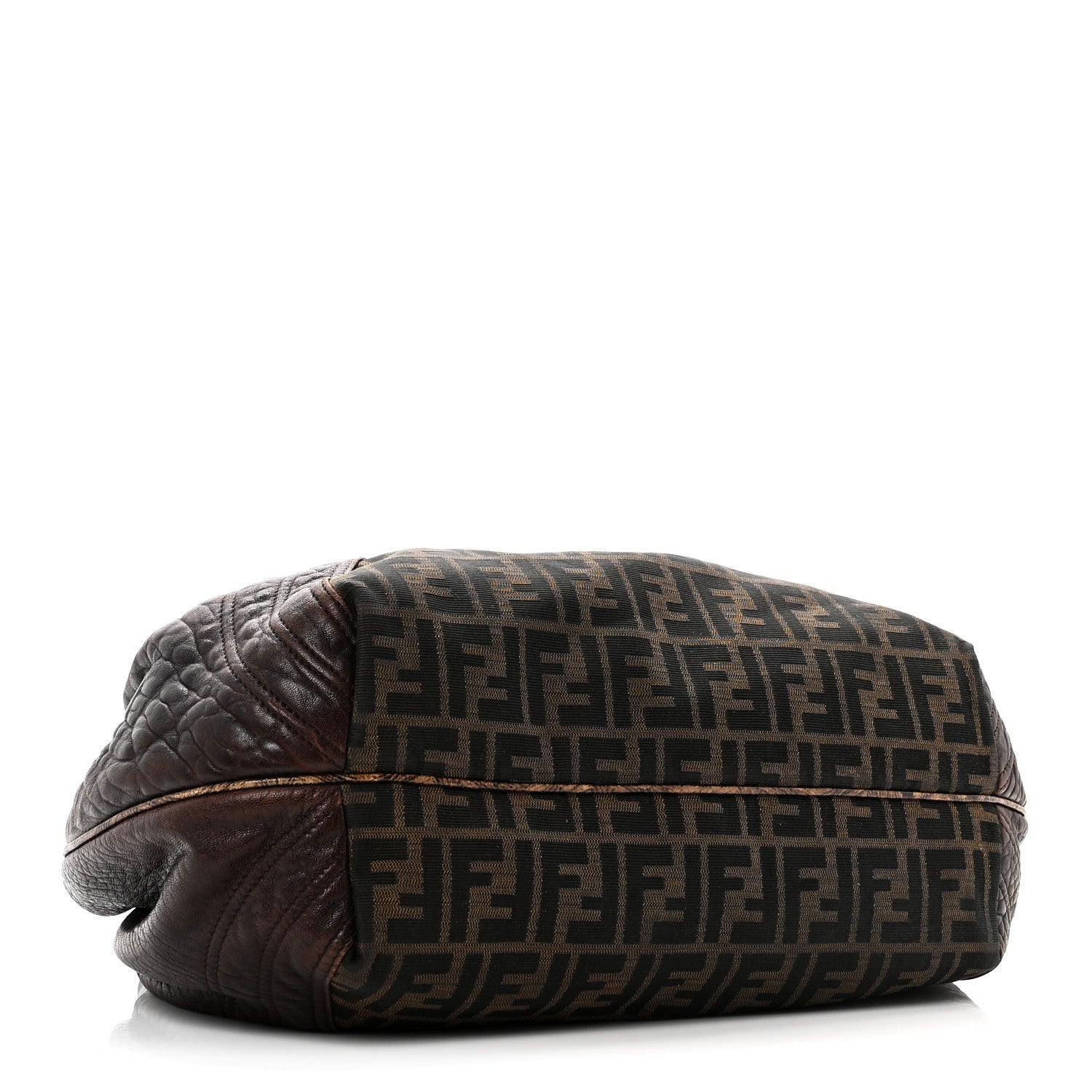 Fendi Zucca Nappa Nuvolata Vitello Tortuga Spy Tobacco Moro 4 of 10