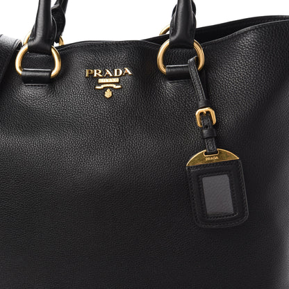 Prada Vitello Phenix Tote Black 9 of 9