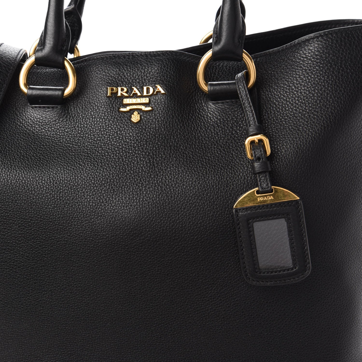 Prada Vitello Phenix Tote Black 9 of 9
