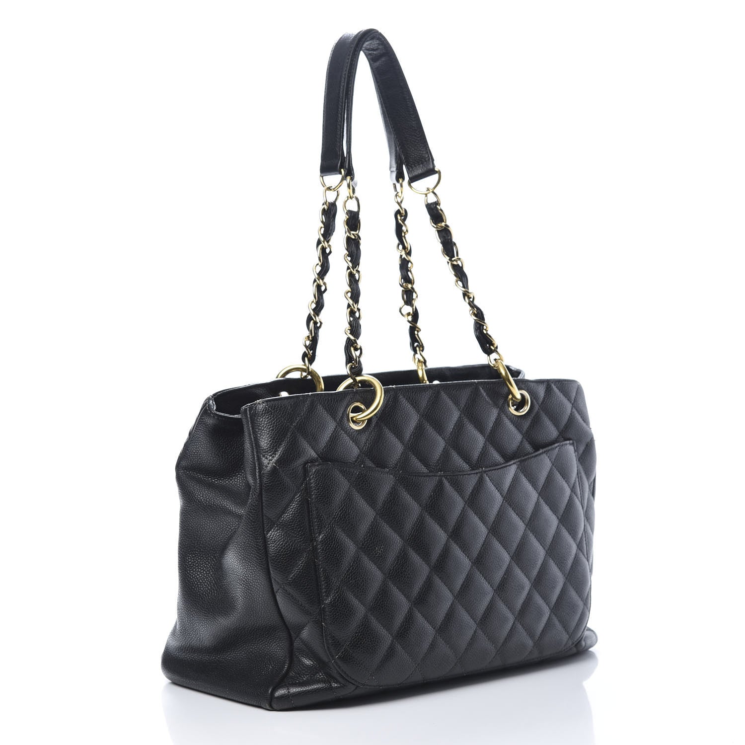 Chanel Caviar Quilted Grand Shopping Tote GST Black 3 of 24