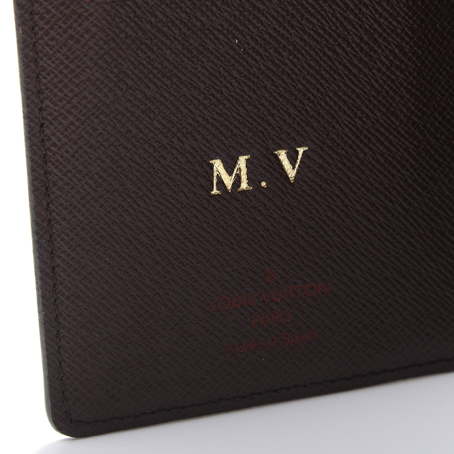 Louis Vuitton Damier Ebene Checkbook Cover Wallet 7 of 7