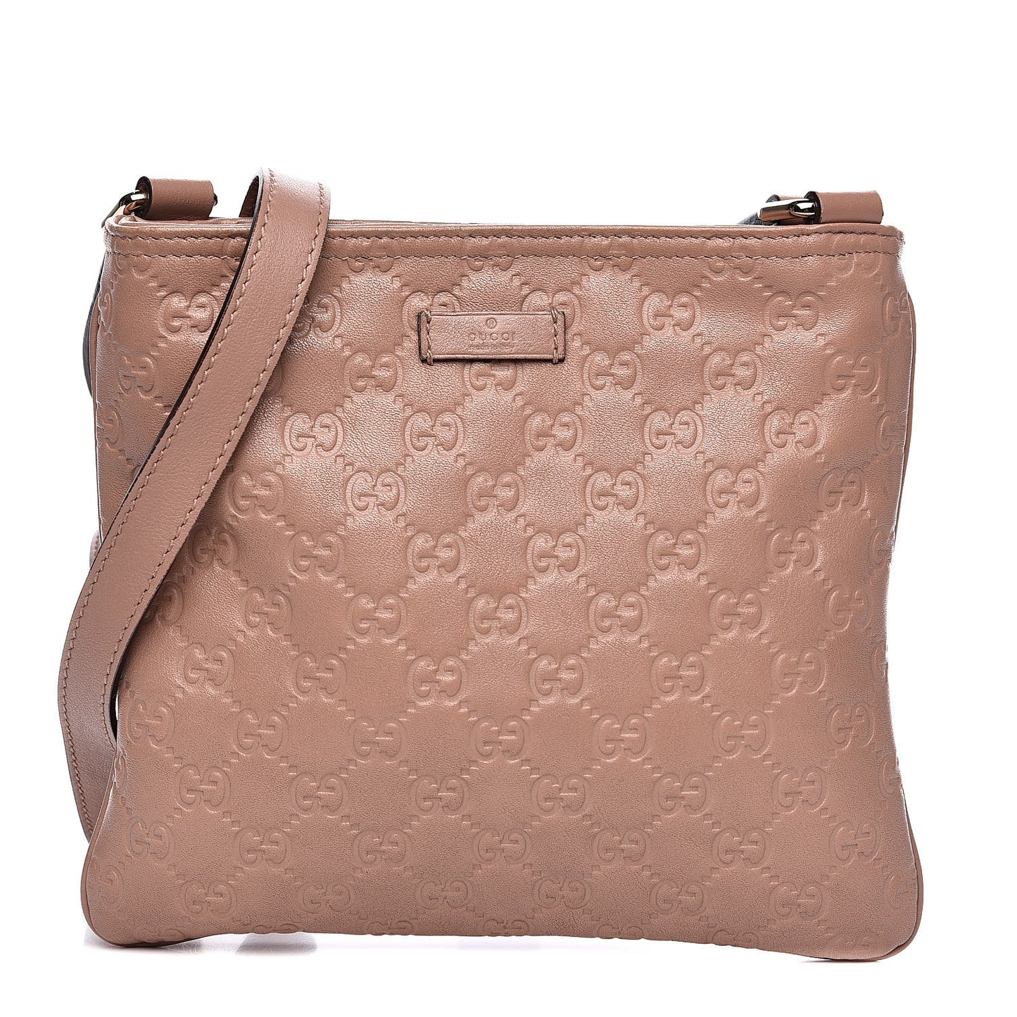 Guccissima Small Flat Messenger Bag Pink