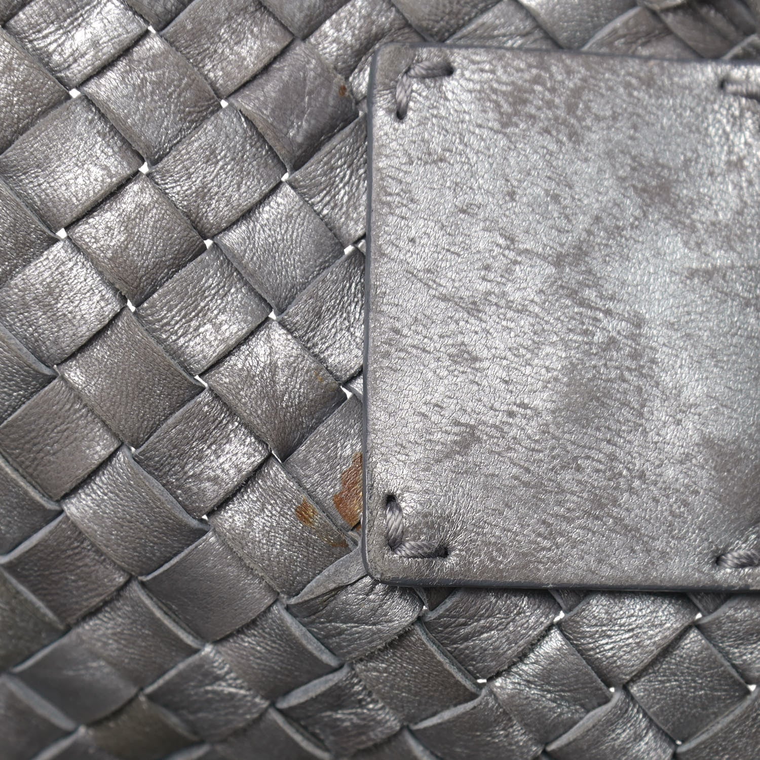 Bottega Veneta Metallic Nappa Intrecciato Medium Moon Cabat Silver 12 of 12