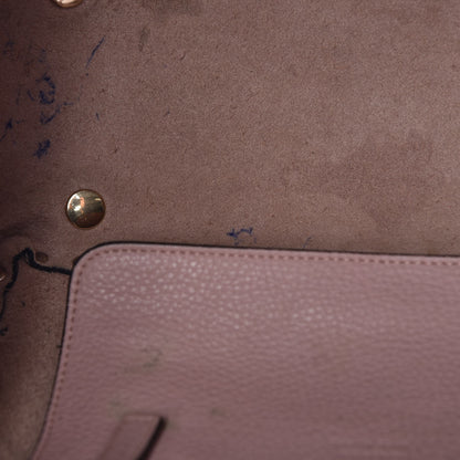 Valentino Garavani Grained Calfskin Small Rockstud Tote Water Rose 9 of 15