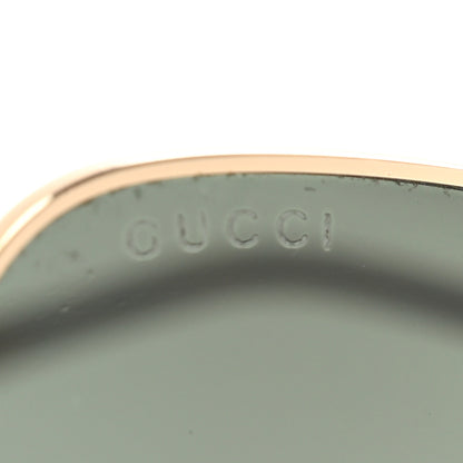 Gucci Metal Horsebit Square Sunglasses GG0879S Gold 8 of 10