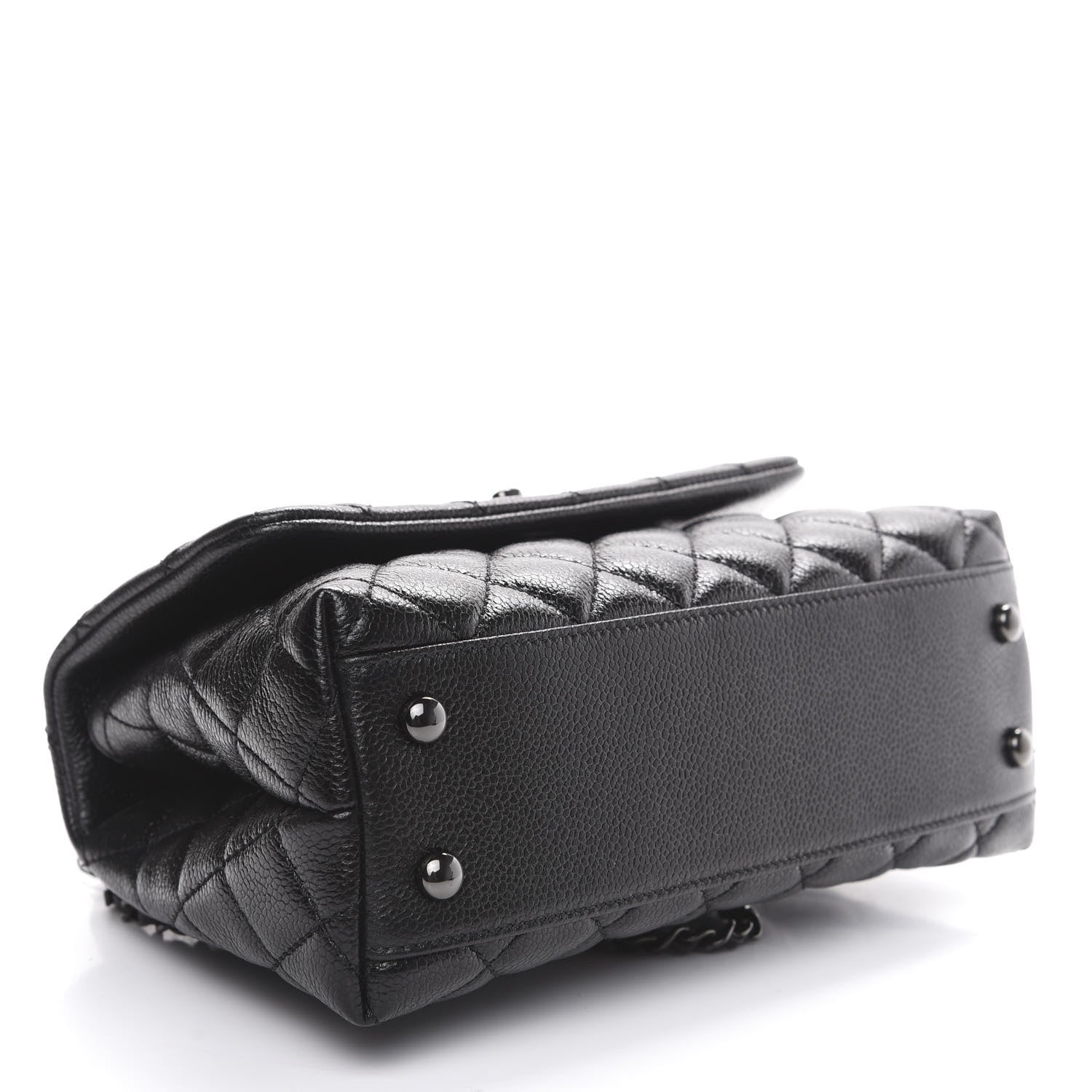 Chanel Caviar Quilted Mini Coco Handle Flap So Black 3 of 10