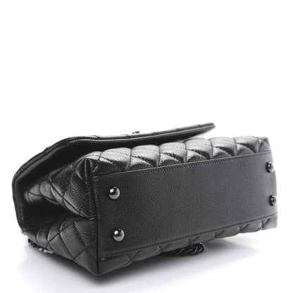 Chanel Caviar Quilted Mini Coco Handle Flap So Black 3 of 10