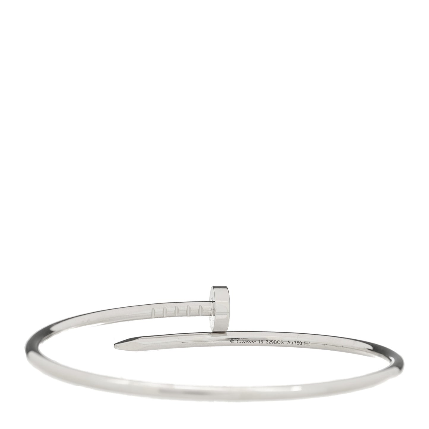 18K White Gold Small Juste Un Clou Bracelet 16