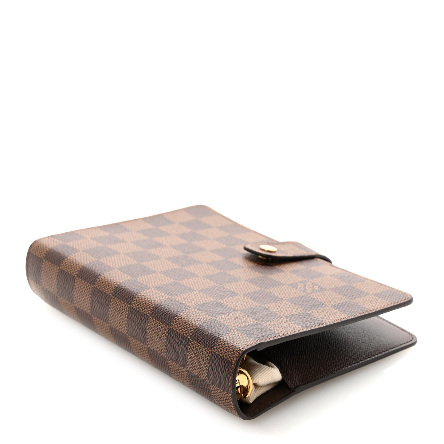 Damier Ebene Medium Ring Agenda Cover