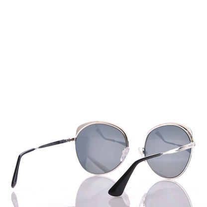 Prada Round Sunglasses SPR 54S Black 4 of 7