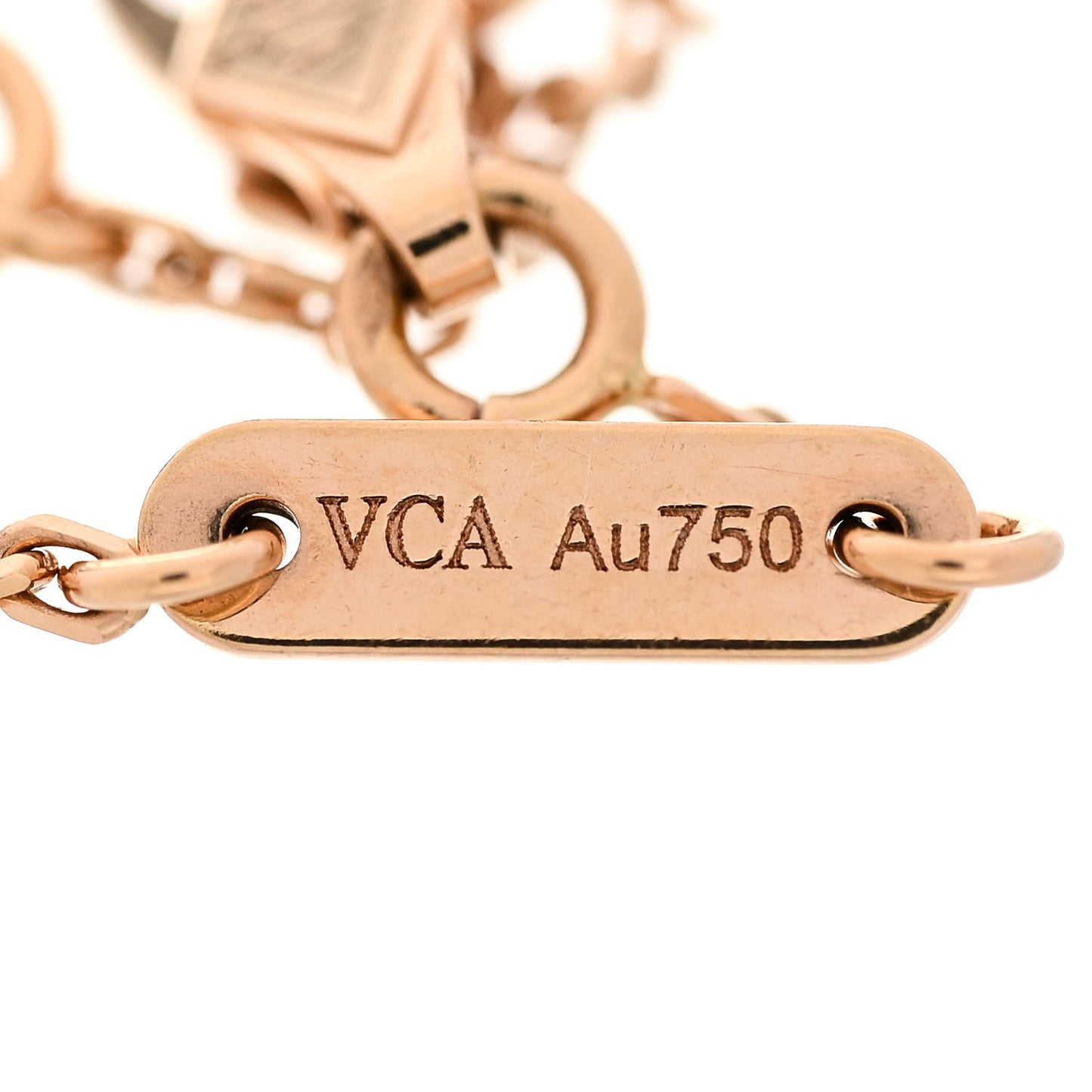 18K Rose Gold Carnelian Sweet Alhambra Bracelet