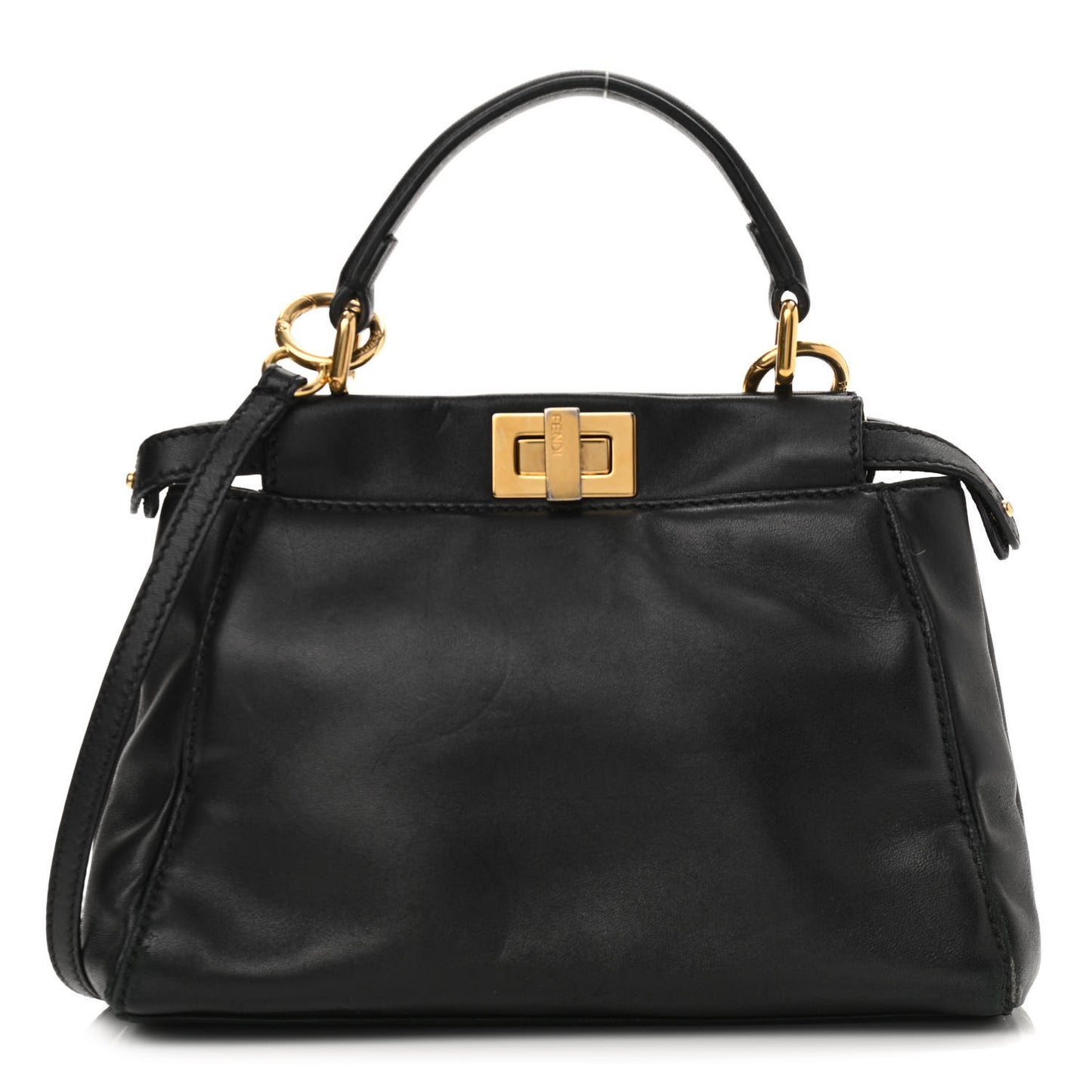 Nappa Mini Peekaboo Iconic Satchel Black
