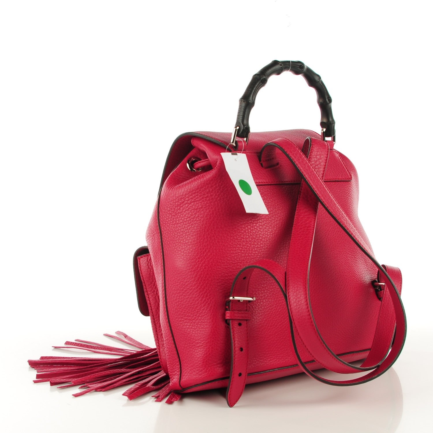 Gucci Cellarius Calfskin Medium Bamboo Backpack Petunia 3 of 7