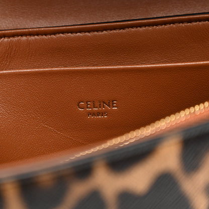 Celine Canvas Leopard Teen Victoire Tan 6 of 9