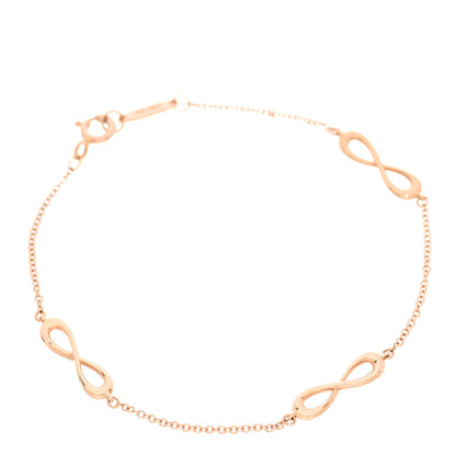 Tiffany 18K Rose Gold Infinity Endless Bracelet 1 of 4