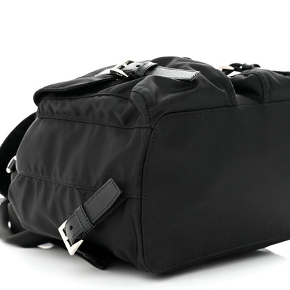 Prada Tessuto Nylon Saffiano Medium Backpack Black 11 of 12