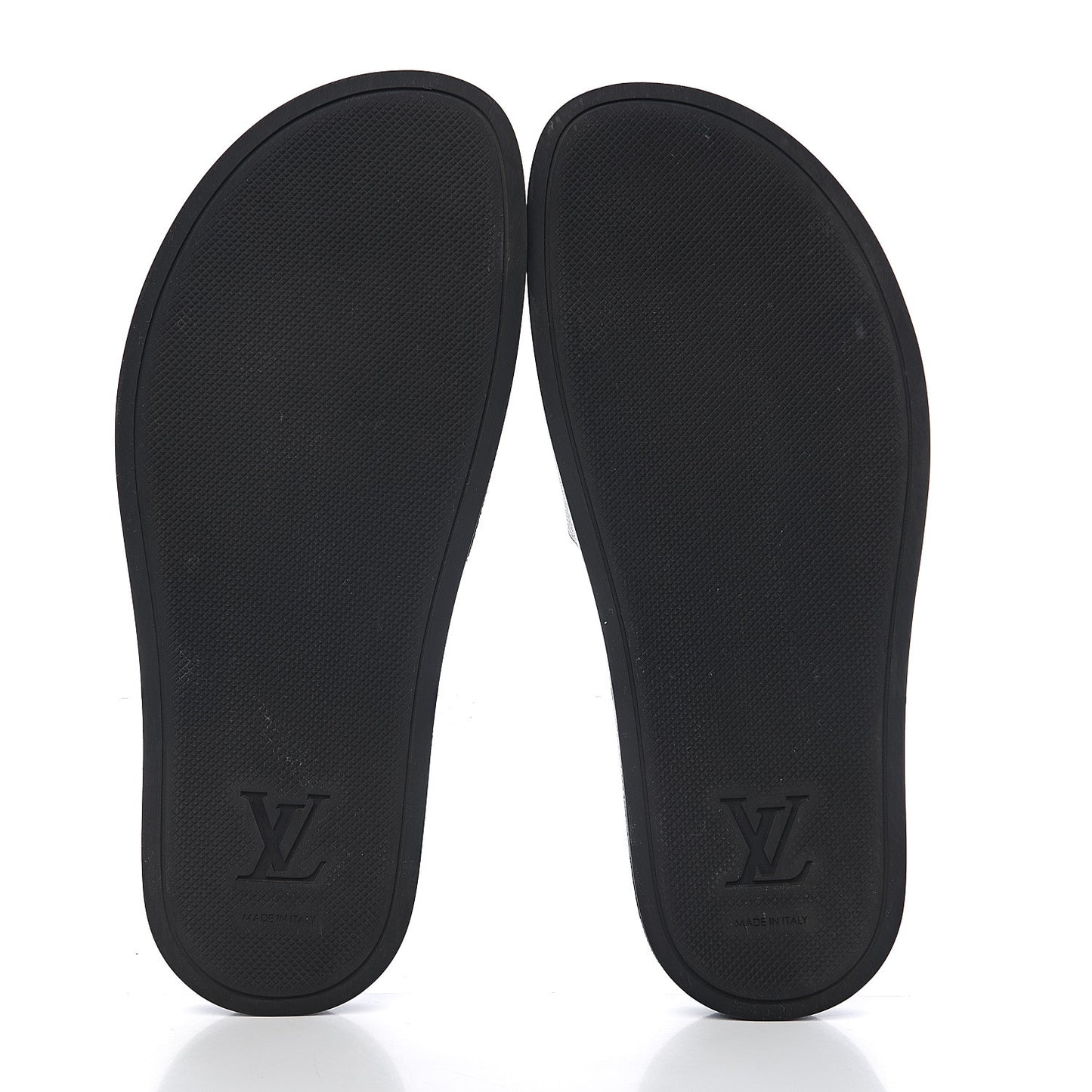Rubber Monogram Mens Waterfront Mules 5 Macassar