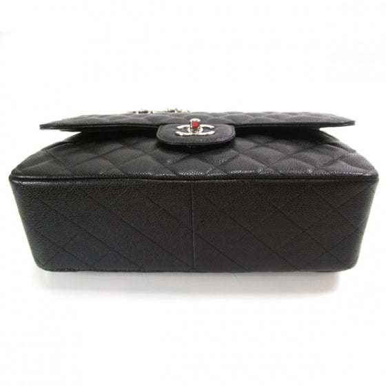 Caviar Jumbo Flap Black