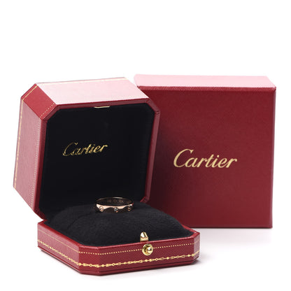Cartier 18K Pink Gold Diamond 4mm LOVE Wedding Band Ring 62 10 8 of 8