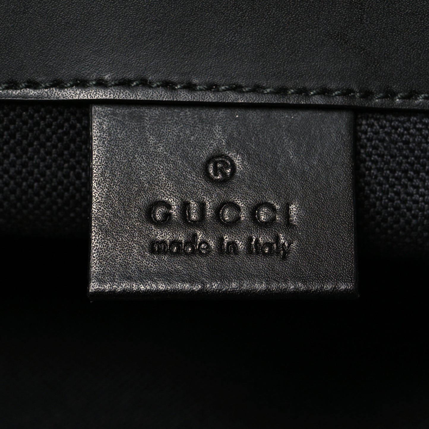 Soft GG Supreme Monogram Calfskin Web Double Buckle Backpack Black