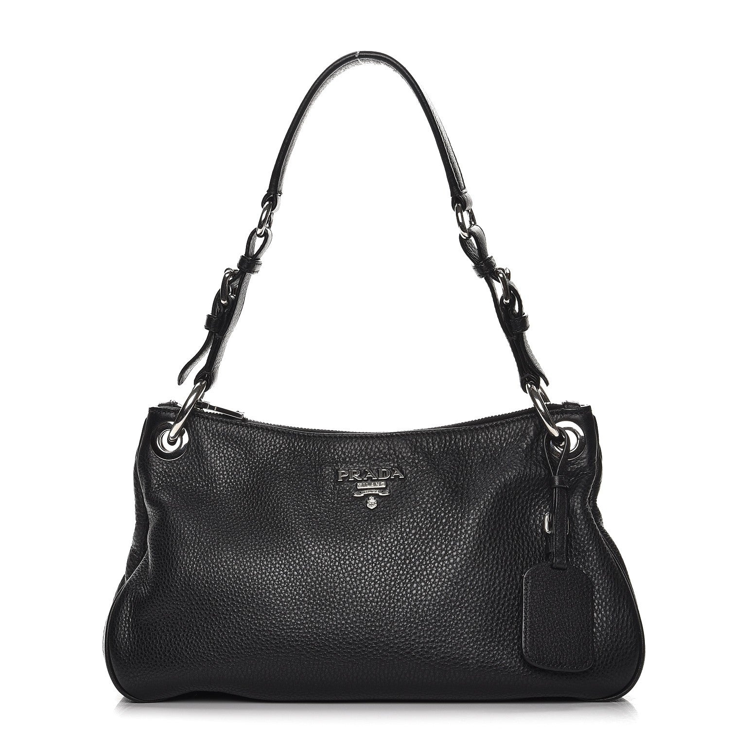 Prada Vitello Phenix Shoulder Bag Nero Black 1 of 8