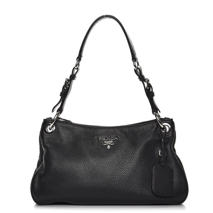 Prada Vitello Phenix Shoulder Bag Nero Black 1 of 8