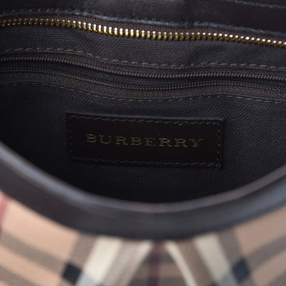 Burberry Haymarket Check Hartham Shoulder Bag Chocolate 6 of 13