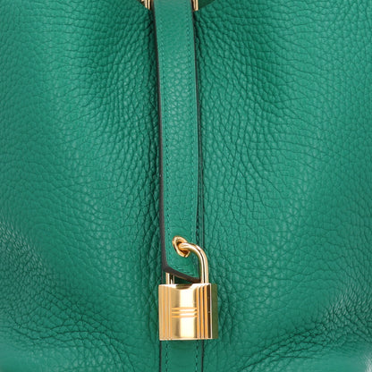Hermes Taurillon Clemence Picotin Lock 18 PM Vert Vertigo 8 of 10