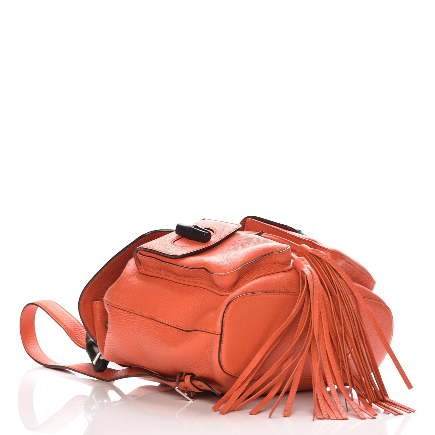 Cellarius Calfskin Medium Bamboo Backpack New Dark Orange