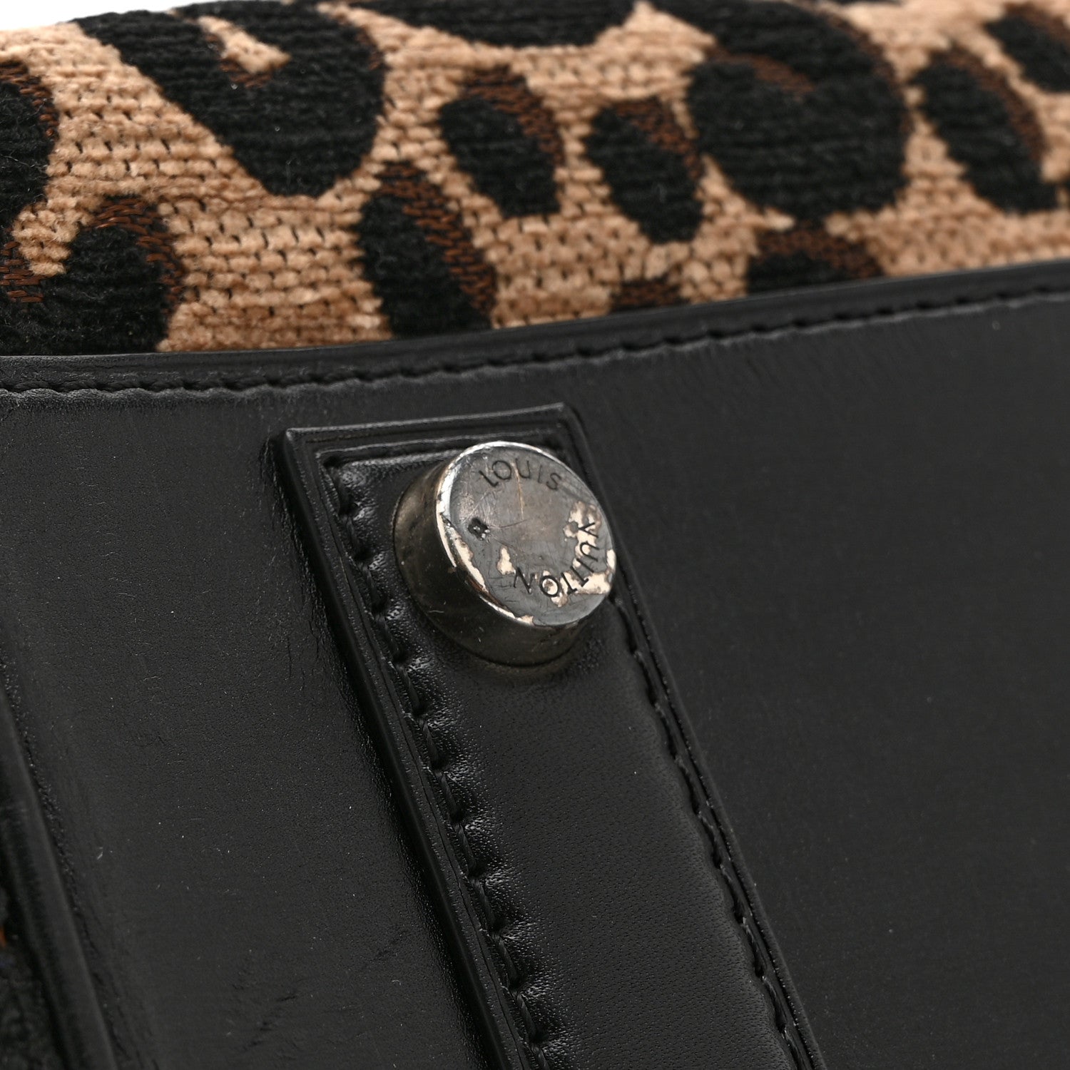 Louis Vuitton Jacquard Velvet Leopard Print Stephen Sprouse Speedy 11 of 14