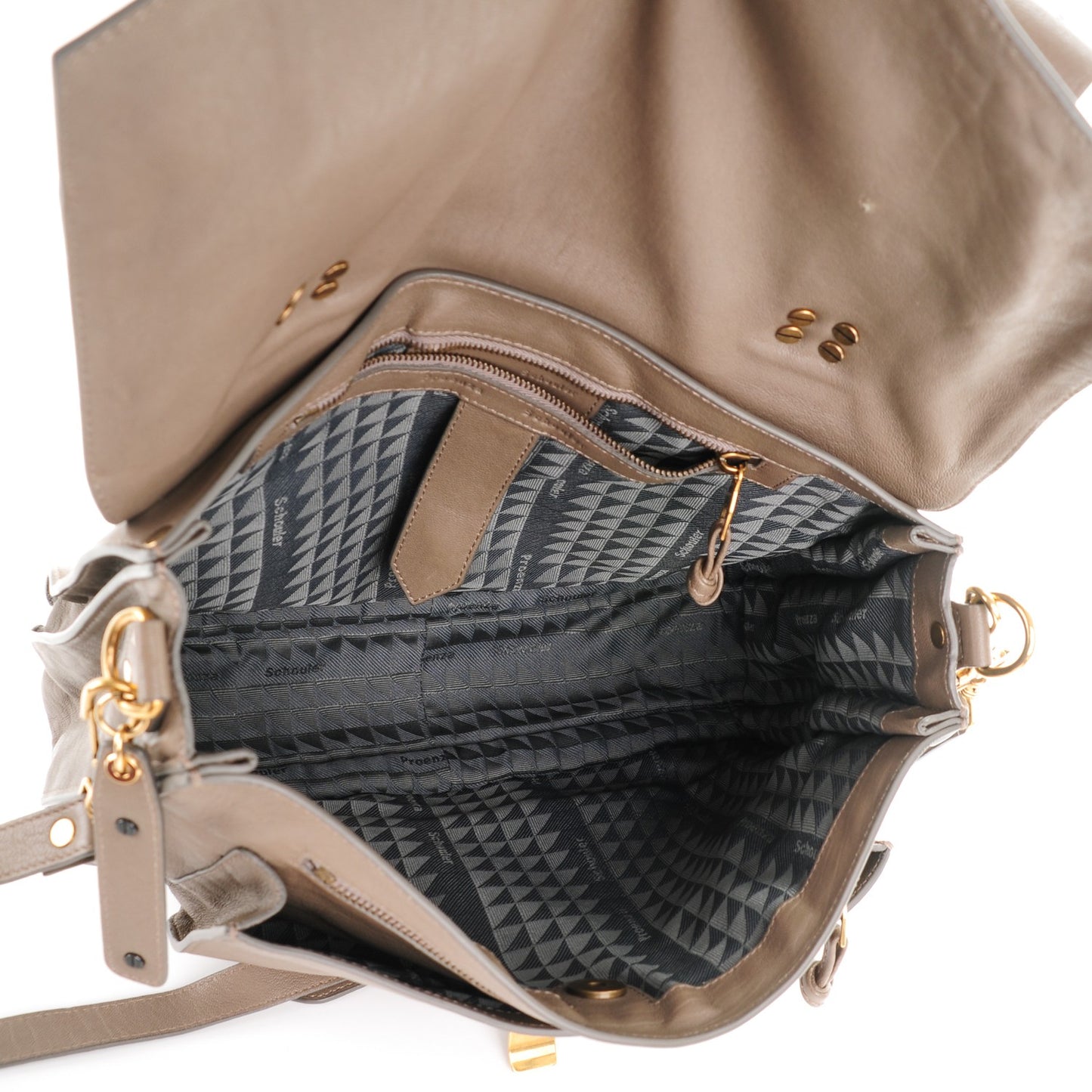 Lambskin Medium PS1 Satchel Smoke