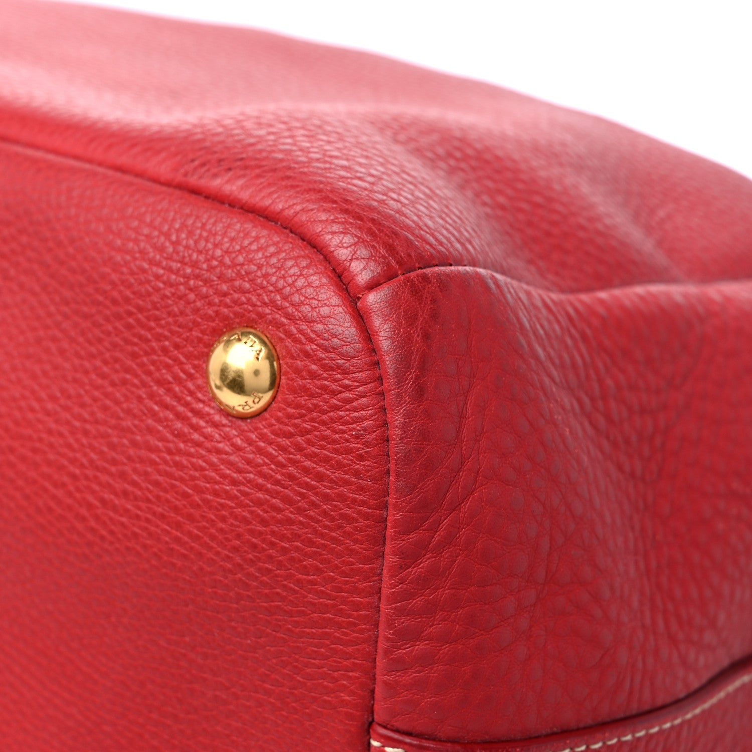 Prada Vitello Phenix Hobo Rosso 11 of 15
